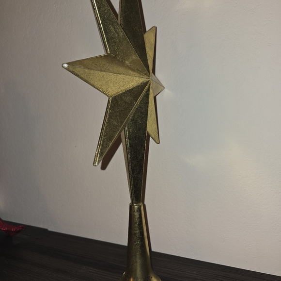 20" Gold 8-Point Star Tree-Topper - Picture 4 of 5